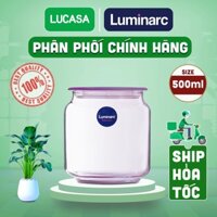 Bộ 3 Hũ Thủy Tinh Luminarc Rondo Pink 500ml - BOL5875 | Phân Phối Chính Hãng