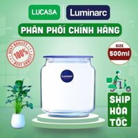 Bộ 3 Hũ Thủy Tinh Luminarc Rondo Blue 500ml - BOL1848 | Phân Phối Chính Hãng