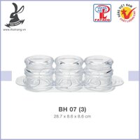 Bộ 3 Hủ Tròn Nhựa Trong Acrylic Cao Cấp Fataco Việt Nam