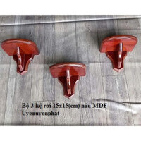 Bộ 3 kệ thờ gỗ nâu MDF 15x15(cm) mini trang trí tượng thờ công giáo