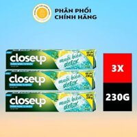 Bộ 3 Kem đánh răng Closeup Muối Biển & Chanh 230g