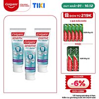Bộ 3 Kem đánh răng Colgate Sensitive ngăn ê buốt và bảo vệ toàn diện 110g/tuýp