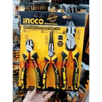 "Bộ 3 kềm răng cắt và nhọn cao cấp HKHLPS2832 Kìm đa năng chất liệu bằng thép CR-V, đen bóng. Tay cầm 2 màu chịu nhiệt