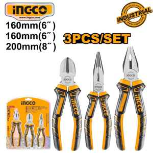 Bộ 3 kềm răng cắt và nhọn Ingco HKPS28318
