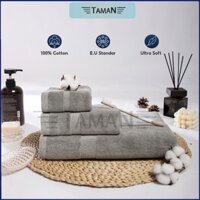 Bộ 3 khăn tắm, khăn gội, khăn lau mặt 100% cotton, mềm mịn, thấm hút, bảo vệ làn da - TÂM AN TOWEL