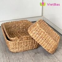 Bộ 3 khay đựng đồ decor VIETBAS vuông LB001 - Kiểu 1,M