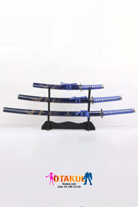 Bộ 3 Kiếm Nhật Samurai Xanh Khắc Vân Rồng