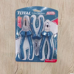 Bộ 3 kìm điện, kìm cắt và kìm mũi nhọn Total THT1K0311