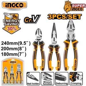 Bộ 3 kìm răng, cắt và nhọn Ingco HKHLPS2832
