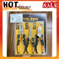 Bộ 3 kìm tolsen 10400, kìm điện, kìm nhọn, kìm cắt