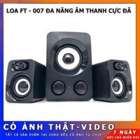 BỘ 3 Loa Q7 FT202  Vi Tính PC Cao Cấp với loa bass sống động siêu hay Cắm Vào Máy Tính Điện Thoại Là Thưởng Thức Âm Nhạc