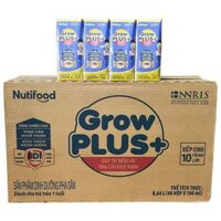 [Bộ 3 lốc] Sữa Pha Sẵn GrowPlus Xanh Nutifood 180ml