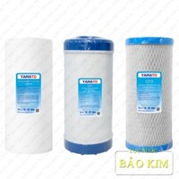 Bộ 3 lõi lọc BIGBLUE dùng cho cốc lọc béo 10 inch (PP, UDF, CTO)