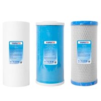 Bộ 3 lõi lọc BIGBLUE SMY 10 inch dùng cho ly,  cốc lọc béo - bigblue 10 inch (PP | UDF | CTO)