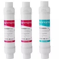 Bộ 3 lõi lọc Korihome 123 ( 2 lõi  Sidiment+ 1 lõi Pre Carbon)- Hàng chính hãng Korihome