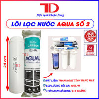Bộ 3 lõi lọc nước Aqua 1,2,3 dùng cho máy lọc nước RO hàng chính hãng - Điện Lạnh Thuận Dung - Lõi số 2