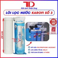 Bộ 3 lõi lọc nước Karofi 1,2,3 dùng cho máy lọc nước RO hàng chính hãng - Điện Lạnh Thuận Dung - Lõi số 3