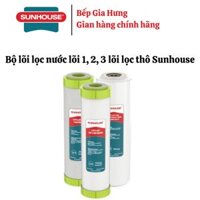 Bộ 3 lõi lọc nước lõi thô 1,2,3 Sunhouse - Hàng chính hãng - Lõi 3