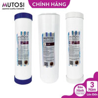 Bộ 3 Lõi Lọc Nước Mutosi 123  - Hàng chính hãng -Lọc thô hiệu quả bảo vệ màng lọc RO - Loại bỏ các cặn bẩn, rong rêu...