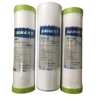 Bộ 3 Lõi Lọc Nước Thô SANAKY Chính Hãng dùng cho tất cả các máy lọc nước RO