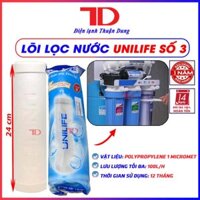 Bộ 3 lõi lọc nước Unilife 1,2,3 dùng cho máy lọc nước RO hàng chính hãng - Điện Lạnh Thuận Dung - Lõi số 3