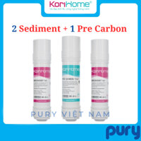 Bộ 3 lõi lọc thô Korihome (Combo 3 lõi lọc Korihome) - 2 lõi Sediment và 1 lõi Pre-Carbon
