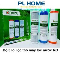 Bộ 3 lõi lọc thô Omizu dùng cho máy lọc nước RO, cốc lọc nước thô - SX tại Đài Loan