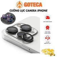 Bộ 3 mắt dán bảo vệ camera iphone 14 pro max 11 Pro max 12 Pro Max 14 plus 13 Mini Titan đính đá  – PK Hoàng Gia