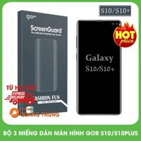 Bộ 3 miếng dán dẻo màn hình gor cho galaxy S10 ,s10plus