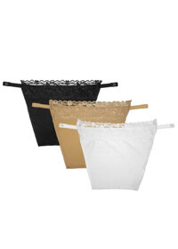 Bộ 3 miếng yếm che áo ngực Cami Secret tiện dụng, 3 màu 3 phong cách, áo lót định hình, áo ngực đa năng - TRẮNG