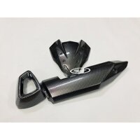 BỘ 3 MÓN CARBON Ốp Pô và Mão WINNER X