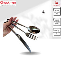 Bộ 3 món Dao Thìa Dĩa inox 18/10 Lucuku RK663 Sáng bóng đẹp, sang xịn, an toàn với thực phẩm