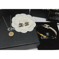 Bộ 3 món Vòng Tay Nữ Lắc Tay Titan/Dây Chuyền Cổ/Nhẫn/Bông Tai Cao Cấp Chất Liệu Không Rỉ Bền Đẹp