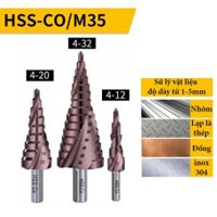 Bộ 3 Mũi Khoan Tháp HSS Coban M35