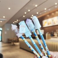 Bộ 3 nắp bút chì bảo vệ cho trẻ em Ito Family Youyou Family, hộp bút chì trường tiểu học, nắp bút nhựa trong suốt