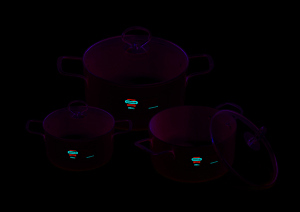 Bộ 3 nồi Anod Sunhouse SH636M (SH-636M) - Đáy từ