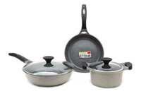 Bộ 3 nồi chảo Stone Lock&Lock LCA6202S3