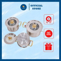 Bộ 3 Nồi  Inox 304 Cao Cấp - Bộ Nồi Inox đáy 3 Lớp Nguyên Khối Sử Dụng Cho Mọi Loại Bếp, Hàng Cao Cấp