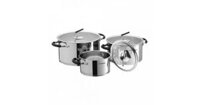 Bộ 3 Nồi Inox 5 Đáy Vung Kính Bếp Từ Sunhouse SH891