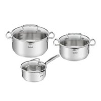 Bộ 3 nồi inox cao cấp Tefal Duetto Plus G719S674 – Quánh 16cm, Nồi inox 20cm, Nồi inox 24cm