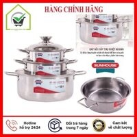 Bộ 3 nồi inox Sunhouse SH224