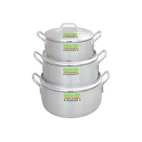 Bộ 3 nồi nhôm kiểu nhật KIM HẰNG lớn  ( 18,22,26) chính hãng bảo hành tại KIM HẰNG