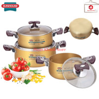 Bộ 3 Nồi Nhôm Sunhouse SH6634 Hàng Chính Hãng