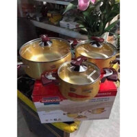Bộ 3 nồi Sunhouse Dùng bếp ga và hồng ngoại