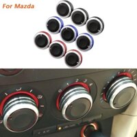 Bộ 3 Nút Bọc Núm Điều Khiển Điều Hòa Nhiệt Độ Bằng Hợp Kim Nhôm Cho Mazda 3 M3 2004-2013