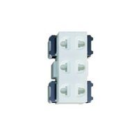 Bộ 3 ổ cắm 2 chấu có màn che dòng Full Color Panasonic WNV138307W