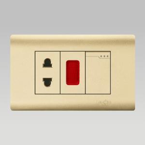 Bộ 3 ổ cắm 2 lỗ DOBO A70-88739