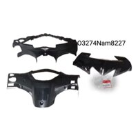 Bộ 3 ốp nhựa võ đầu đèn xe WAVE S110, RSX zin Honda