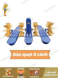 Bộ 3 phao thuyền + 4 cánh quạt + mô tơ 2Hp, điện 1 pha, hàng Việt Nam