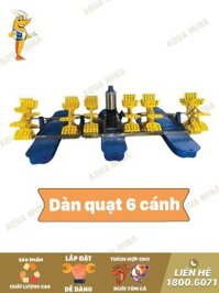 Bộ 3 phao thuyền + 6 cánh quạt + mô tơ 3hp, điện 1 pha, hàng Việt Nam